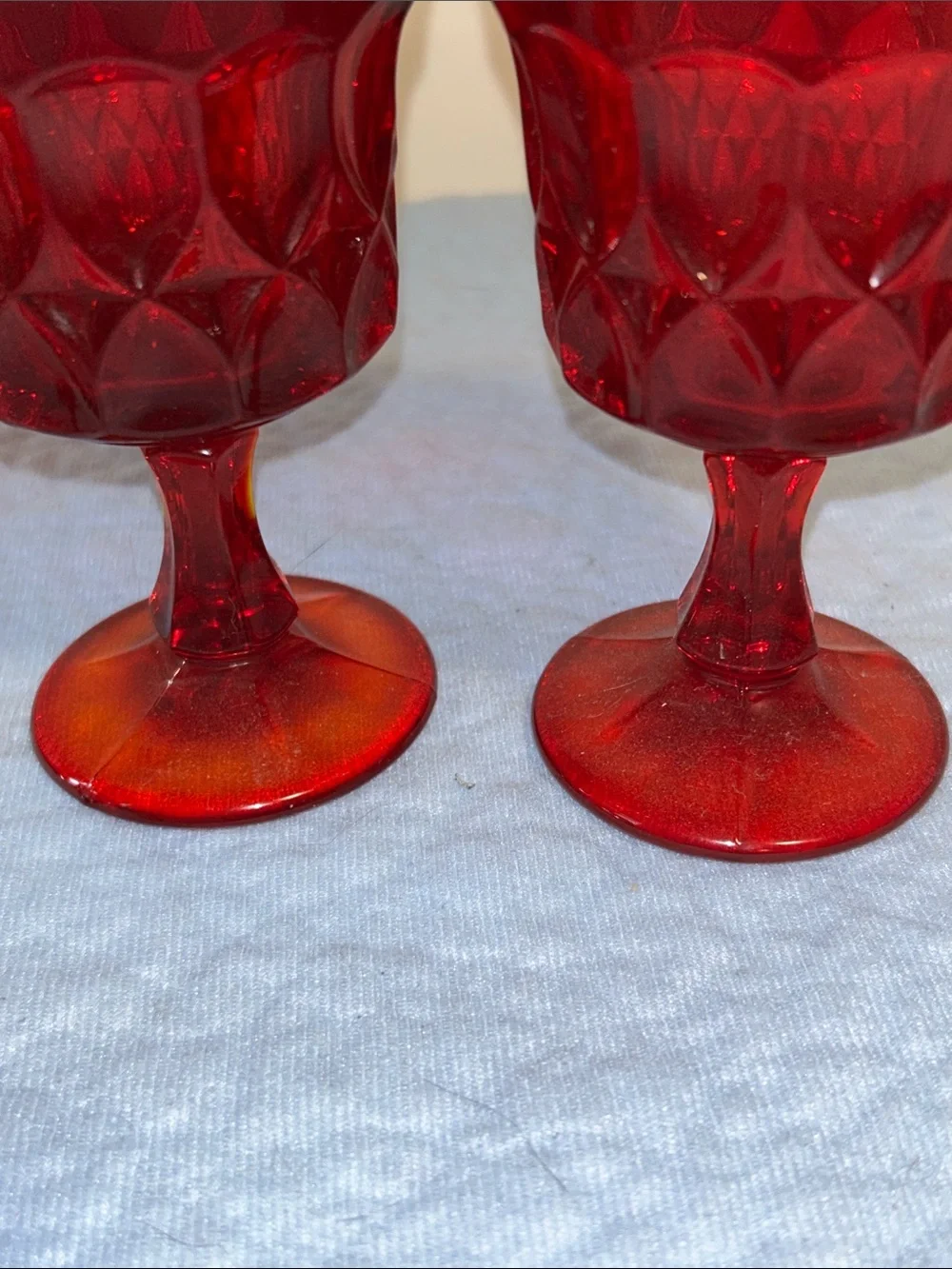 Noritake Perspective-Ruby Red Set of 4 wine Glasses